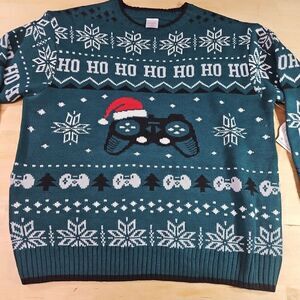 Holiday Time Boys Gaming Christmas Sweater, Size Large 10-12 Husky